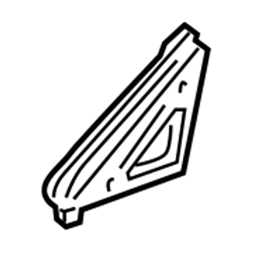 Lexus 68161-50040 Weatherstrip Assy, Front Door Glass, Outer RH