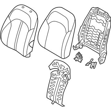 Kia 88400A8850HE4 Back Assembly-Front Seat, RH