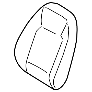 Hyundai 88450-AA010 Pad Assembly-FRT Seat Back, RH