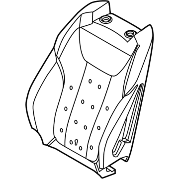 BMW 52-10-6-994-382 FOAM PAD, BACKREST, CLIMATE