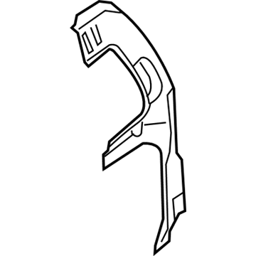 Nissan G7644-ZQ0MA Reinforce-Back Pillar, RH