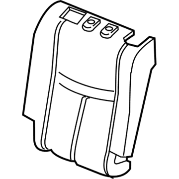 Nissan 88611-4BH2A Pad Assy-Back, Rear Seat RH