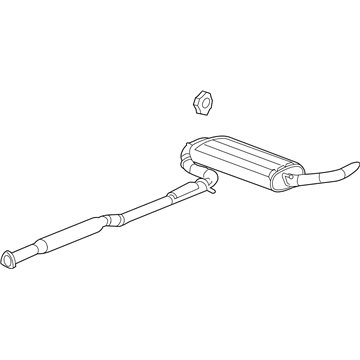 GM 15286603 Muffler W/Tailpipe