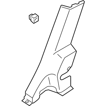 Hyundai 85890-2L500-9K Trim Assembly-Rear Wheel House LH