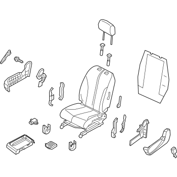 Nissan 87000-3LM0A Seat Assembly-Front, RH
