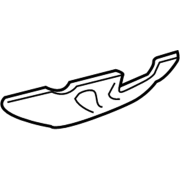 BMW 51-48-8-234-233 Heat Insulation, Bumper, Rear Bottom Left