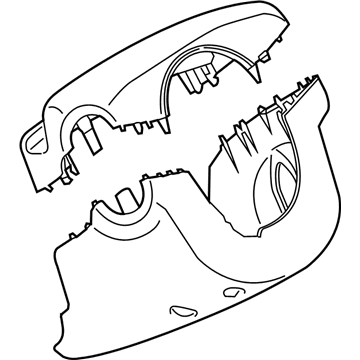 Nissan 48470-3LM1A Cover Set-Steering Column
