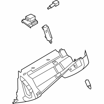 Nissan 68520-6RB0A Cover-Glove Box Lid
