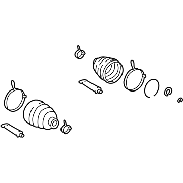 GM 88974677 Boot Kit, Rear Wheel Drive Shaft Cv Joint