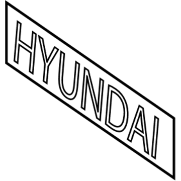 Hyundai 86310-1E000 Emblem