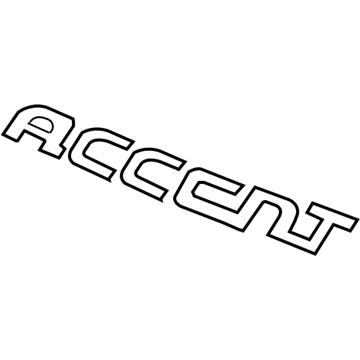 Hyundai 86311-1E000 Accent Emblem