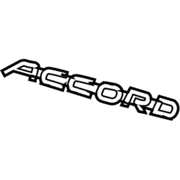 Honda 75722-SDN-A00 Emblem, Rear (Accord)