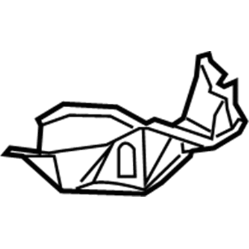 Nissan 75214-AM600 Member-Dash Lower Cross, RH