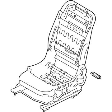 Nissan 87155-1KA6A Frame & Adj Assembly-Fr Seat, LH