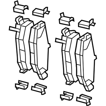 Mopar 68003776AA Rear Disc Brake Pad Kit
