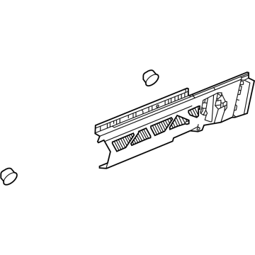 GM 84967160 MOLDING ASM-RKR PNL RR *CARBON FLASHT