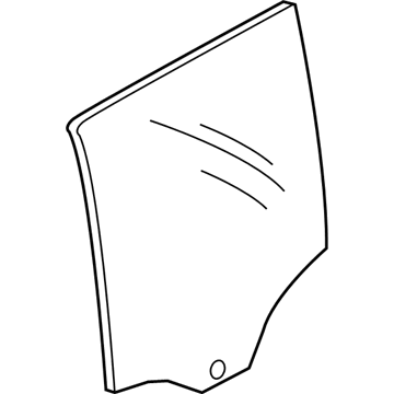 BMW 51-35-2-990-299 Side Window, Green, Door, Rear Left