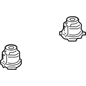 Acura 50360-TK5-A02 Rubber, Rear Sub-Frame Mounting (Lower)