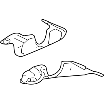 Lexus 51444-50041 Engine Under Cover, Rear Left