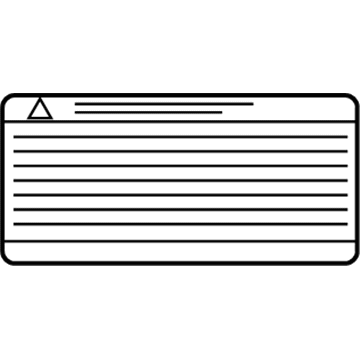Nissan 296A9-3NF0A Label-Caution, Charge Port