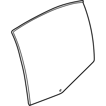 BMW 51-34-8-196-027 Side Window, Green, Door, Rear Left