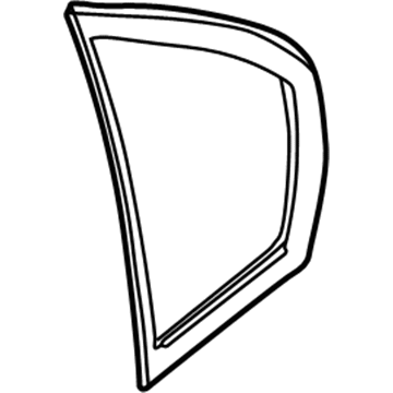 BMW 51-34-8-196-029 Side Window, Green Fixed, Left Rear Door