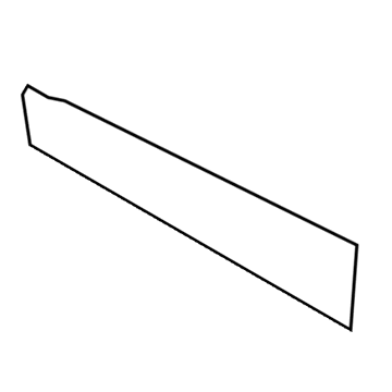 Hyundai 86381-F2000 Black Tape-Rear Door Front, LH