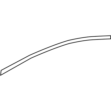 Hyundai 86382-F2000 Black Tape-Rear Door Frame Upper, LH