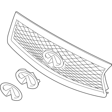 Infiniti 62310-4HB0B Front Radiator Grille Assembly