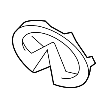 Infiniti 62866-4HB0A Bracket-Emblem