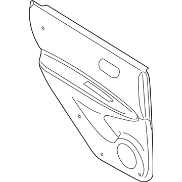 Nissan 82900-JM00A Finisher Assy-Rear Door, RH