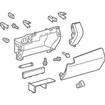Lexus 55550-0E030-A0 Door Assy, Glove Compartment