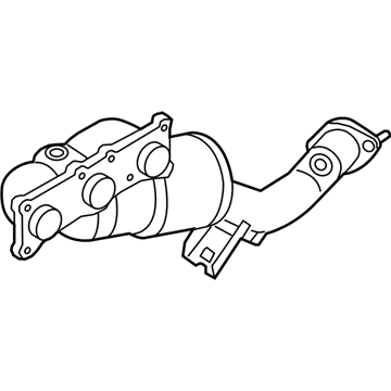 BMW 18-40-7-646-694 Exchange. Exhaust Manifold With Catalyst