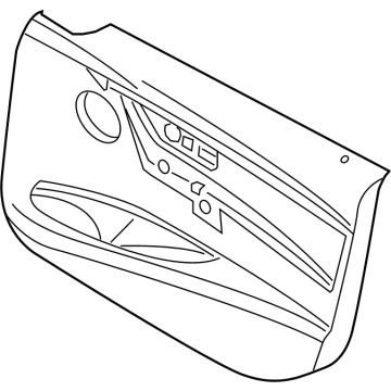 BMW 51-41-7-279-161 Door Trim Panel, Leather, Front Left