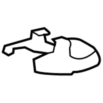 Lexus 72137-33140-C0 Cover, Seat Track Bracket