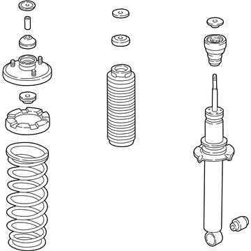 Acura 06521-SL0-961 Damper Unit Kit, Rear