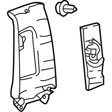 Lexus 62410-50200-A0 GARNISH Assembly, Center Pillar