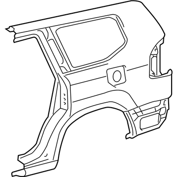 Lexus 60161-60800 Panel, Quarter, RH