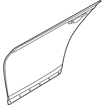 Hyundai 77111-D2000 Panel-Rear Door Outer, LH