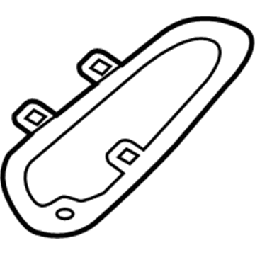 Nissan 82682-3SG0A ESCUTCHEON-Rear Door Inside Handle, RH