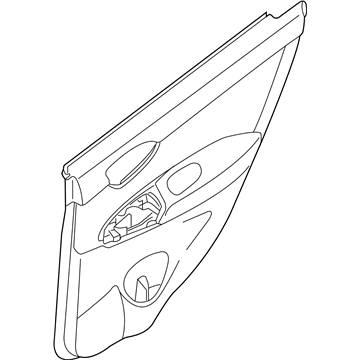 Nissan 82900-9AM0A FINISHER Assembly - Rear Door, RH