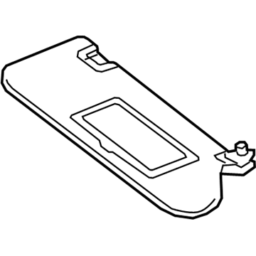 Nissan 96400-5AA0C Right Sun Visor Assembly