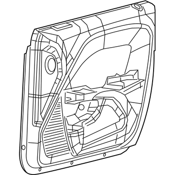 Mopar 5LC121X9AI Panel-Front Door Trim