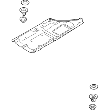 Kia 84147D4000 Under Cover Assembly-FLO