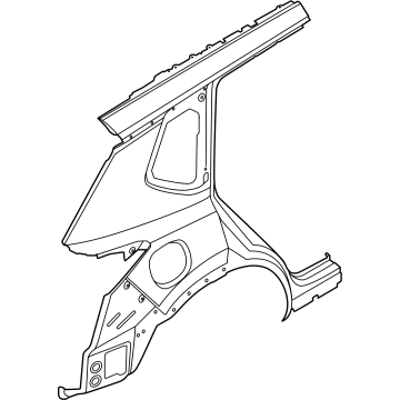 Nissan 78112-6RR0A FENDER-REAR, RH