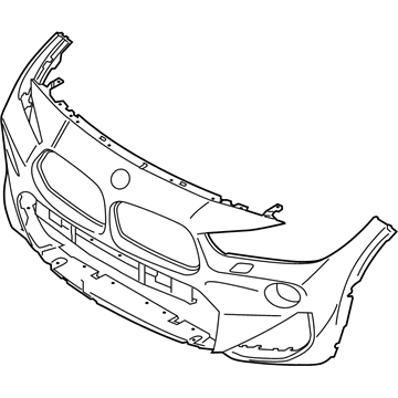 BMW 51-11-8-090-123 Panel, Bumper, Primed, Front