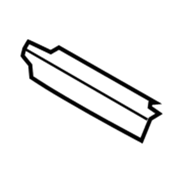 BMW 52-10-7-162-235 Finisher, Upper Rail, Front, Left