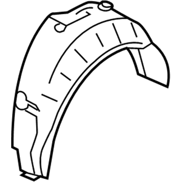 BMW 51-71-7-059-381 Cover, Wheel Housing, Rear Left