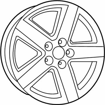 Mopar 1AN34XZAAD Aluminum Wheel