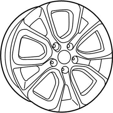 Mopar 1TR44GSAAA Aluminum Wheel